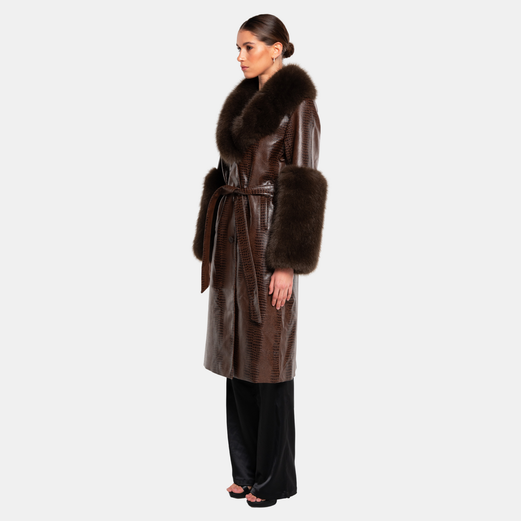OW Collection ASTRID Coat Coat 185 - Brown