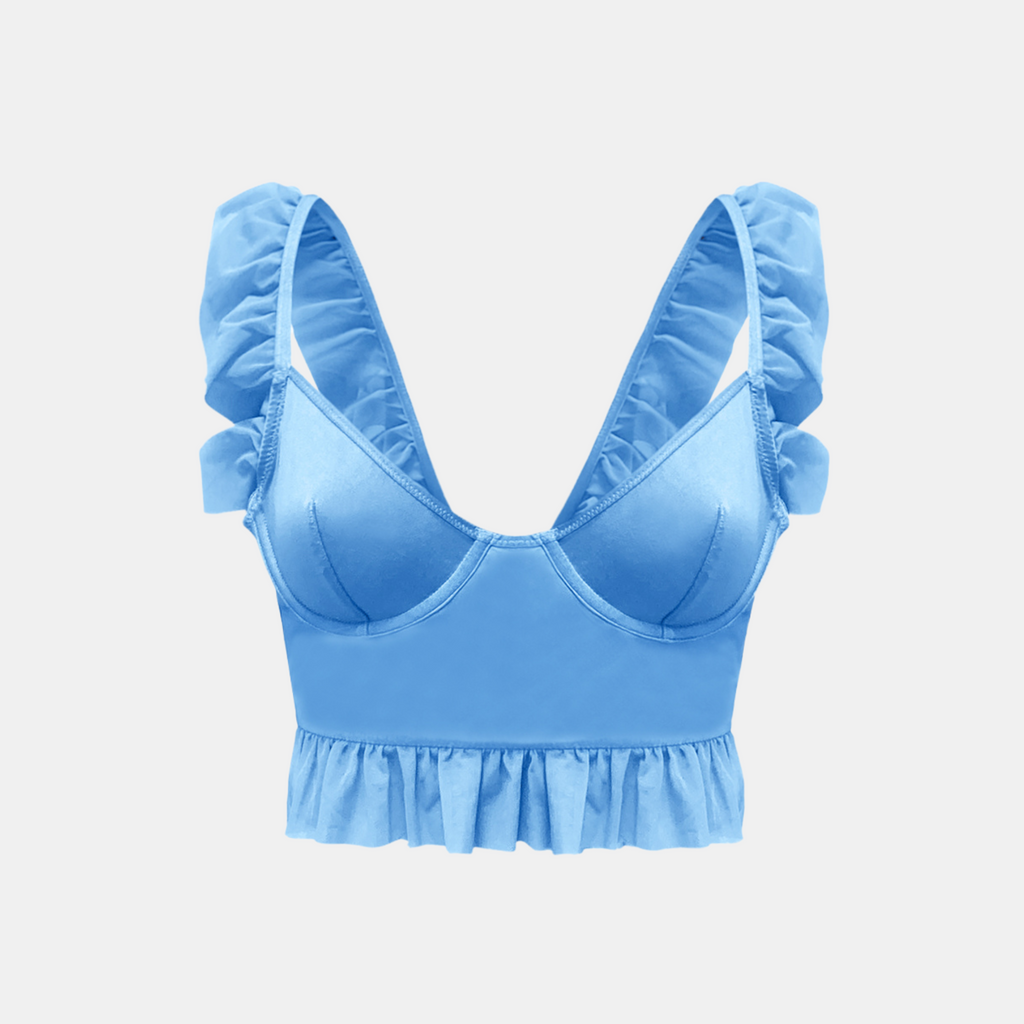 OW Collection GRACIE Bustier Top Top 209 - Baby Blue