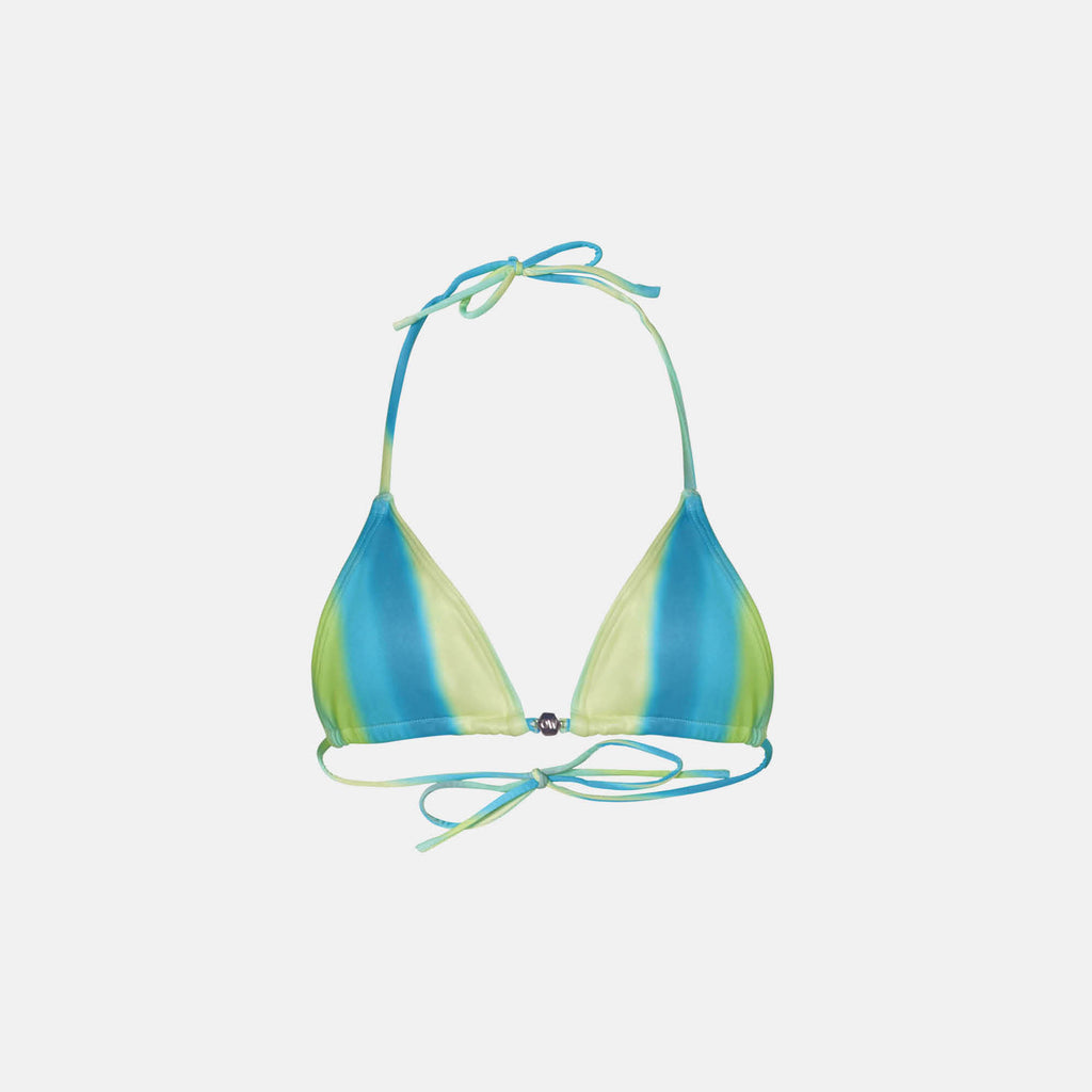 OW Swim ARIEL Bikini Top Bikini Top 157 - Green Print