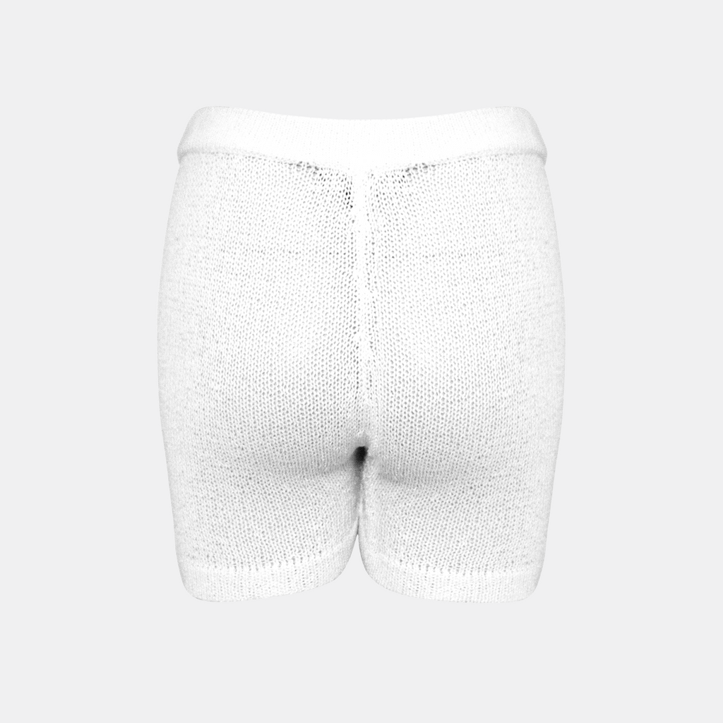 OW Collection OLIVIA Crochet Shorts Shorts 059 - OW White