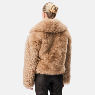 OW Collection ALVA Faux Fur Jacket Jacket 036 - Tan