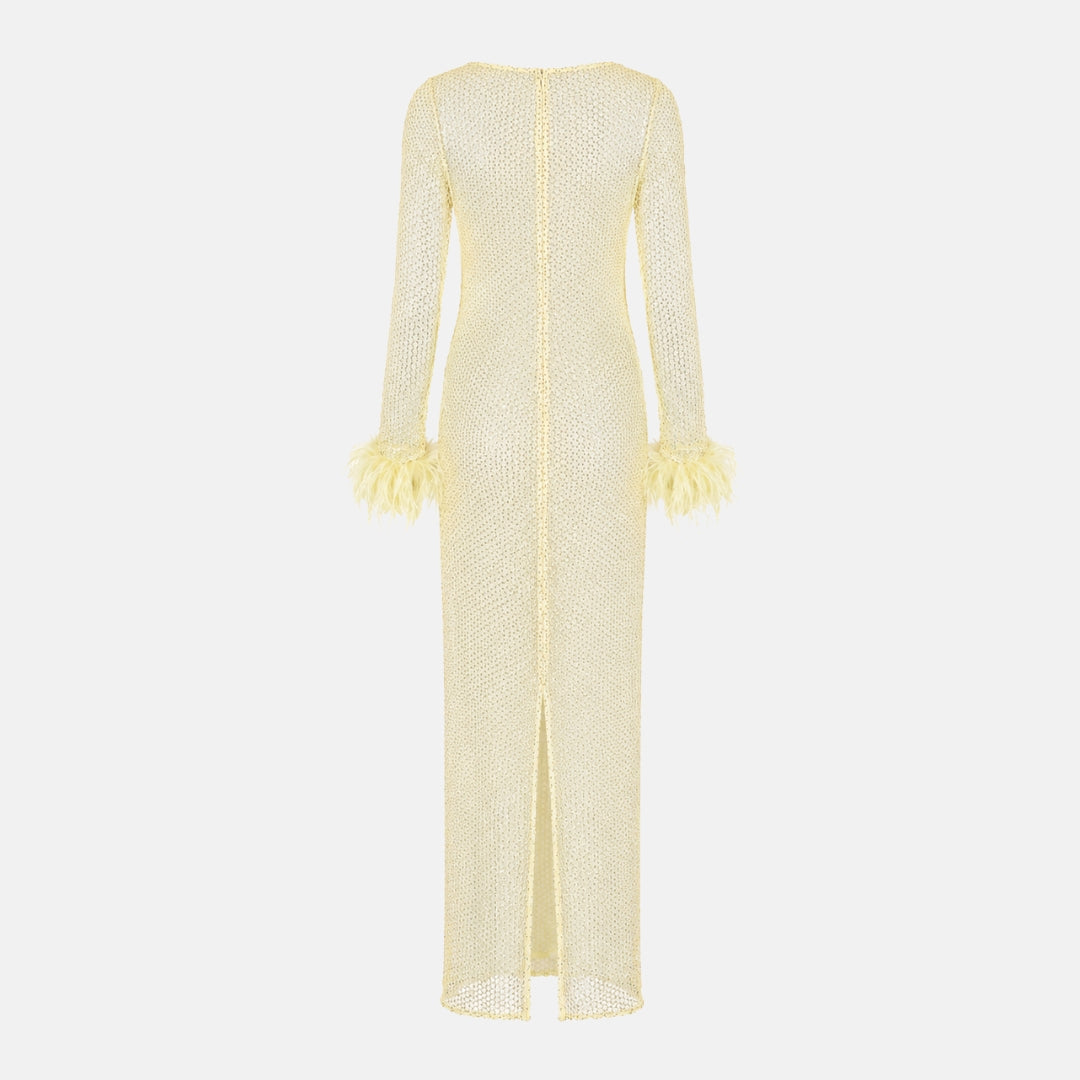 yellow embellished dress Sunshine & Sparkle Sequin Expectations Too Premium embellishment Ariella Sequin Maxi Dress |