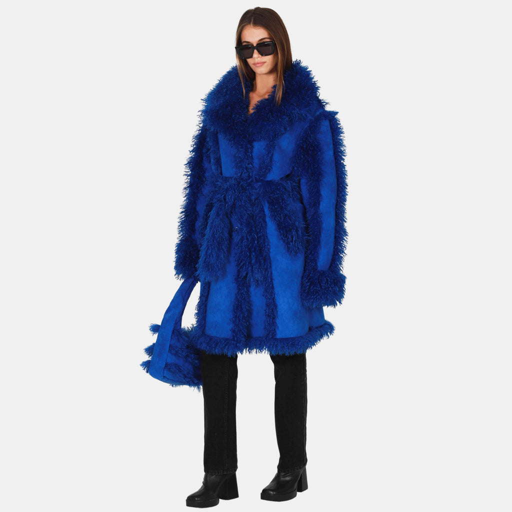 OW Collection ASPEN Coat Coat 026 - Blue