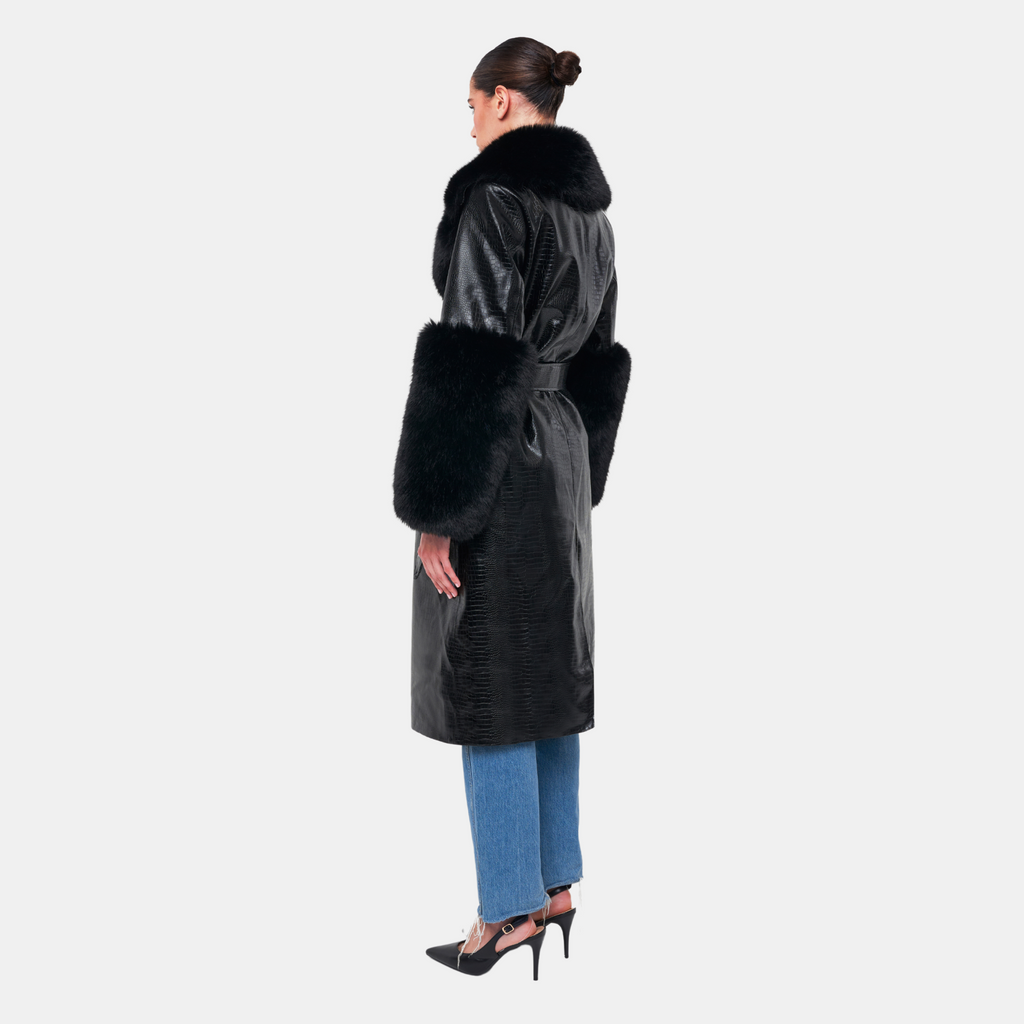 OW Collection ASTRID Coat Coat 121 - Black