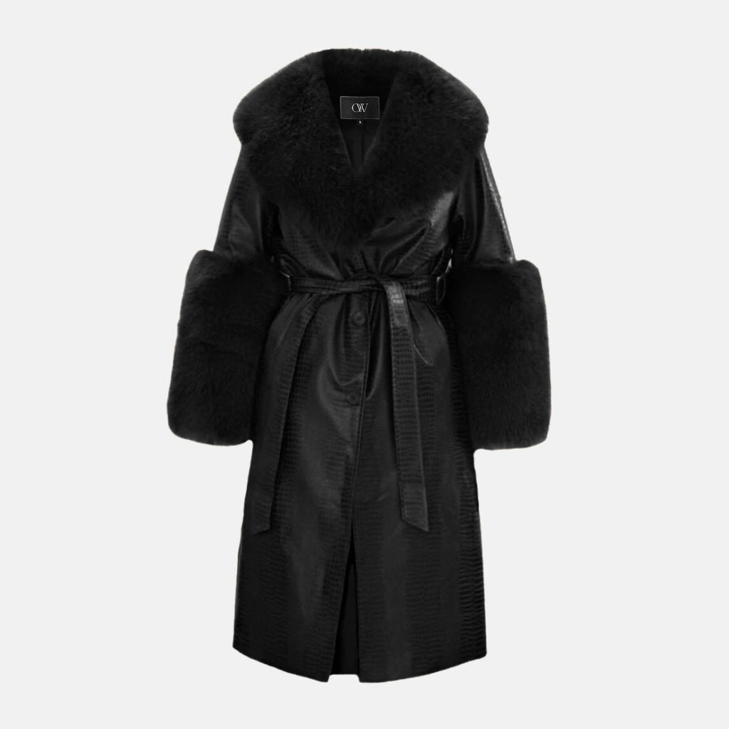 OW Collection ASTRID Coat Coat 121 - Black