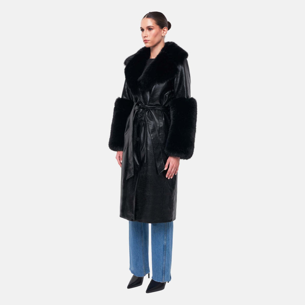 OW Collection ASTRID Coat Coat 121 - Black