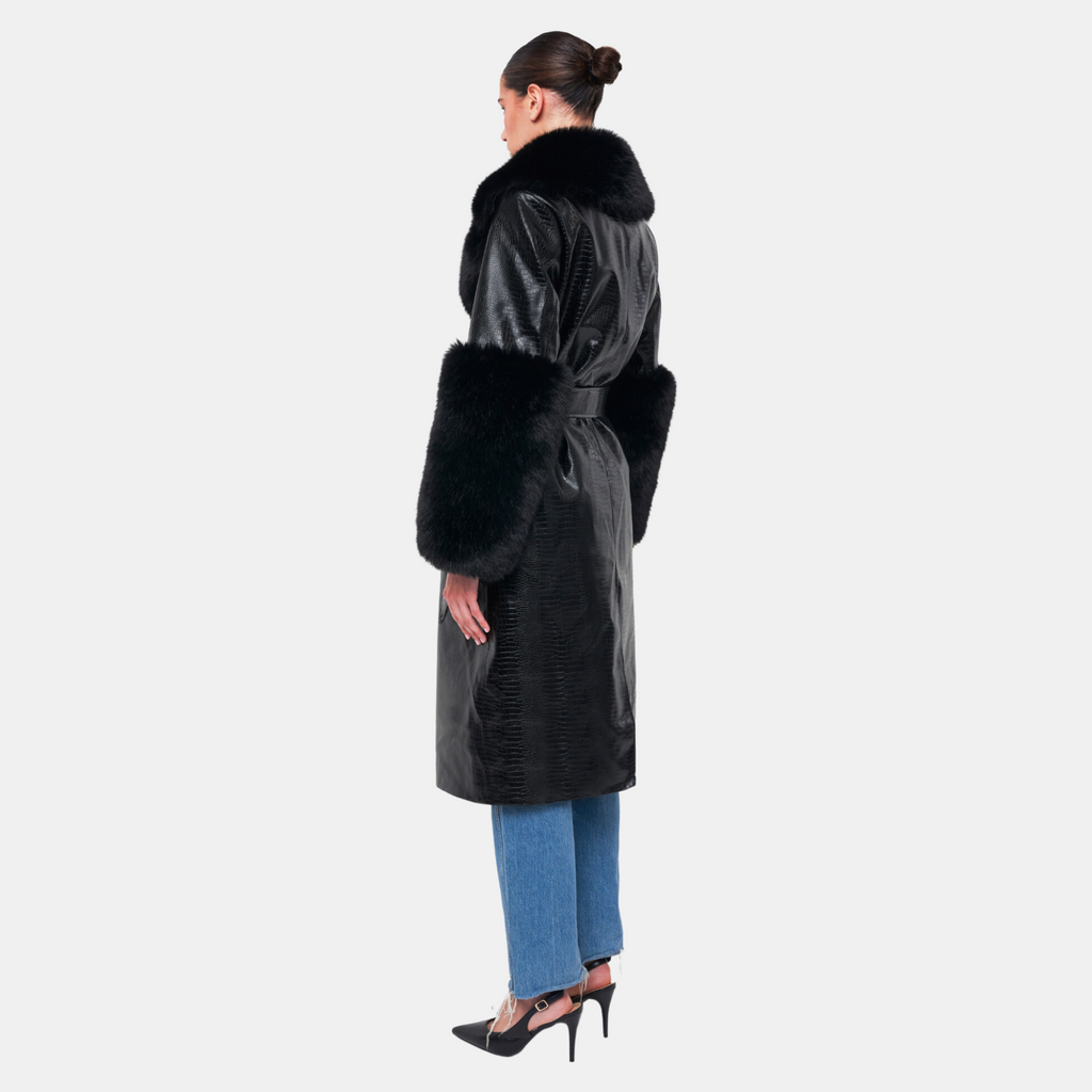 OW Collection ASTRID Coat Coat 121 - Black