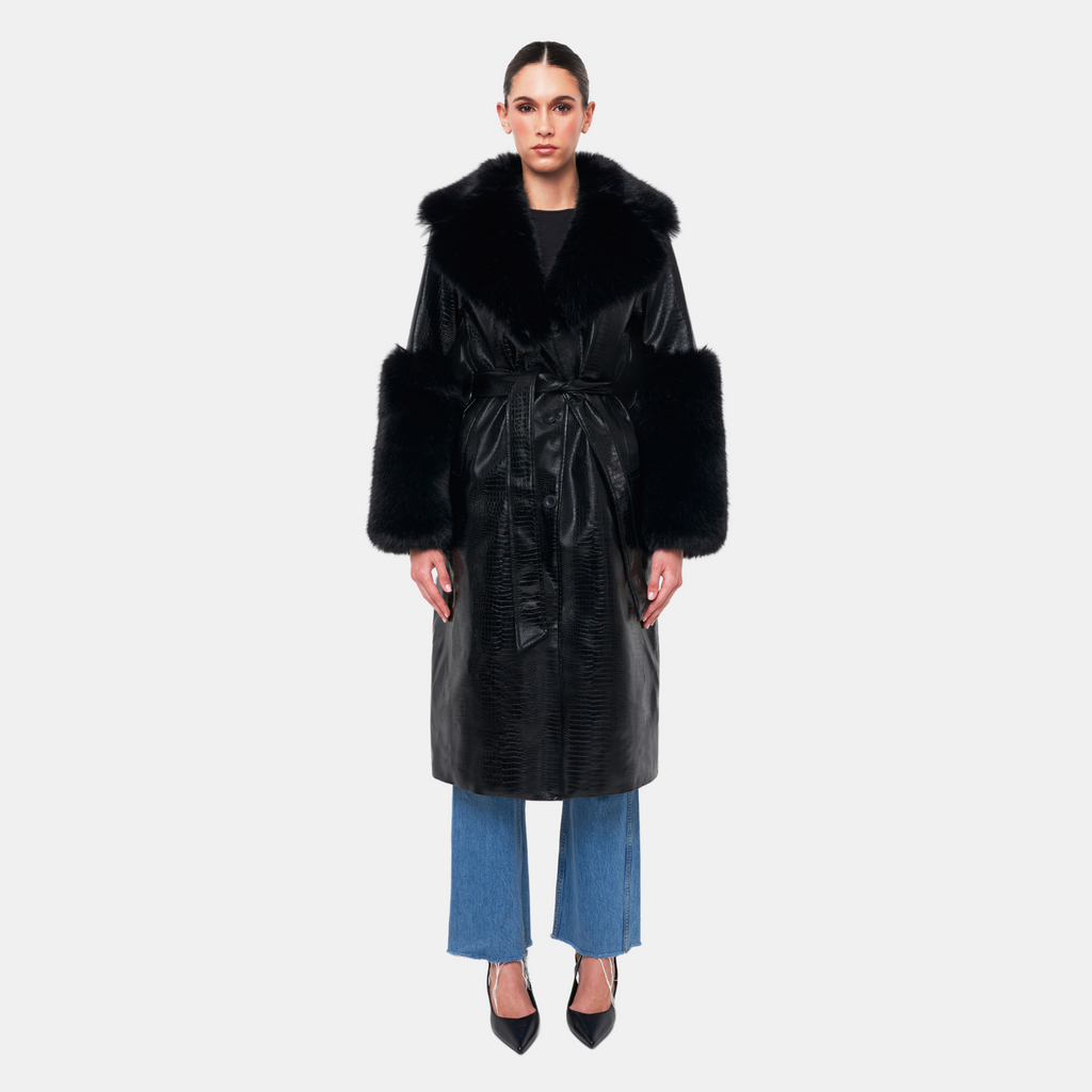 OW Collection ASTRID Coat Coat 121 - Black