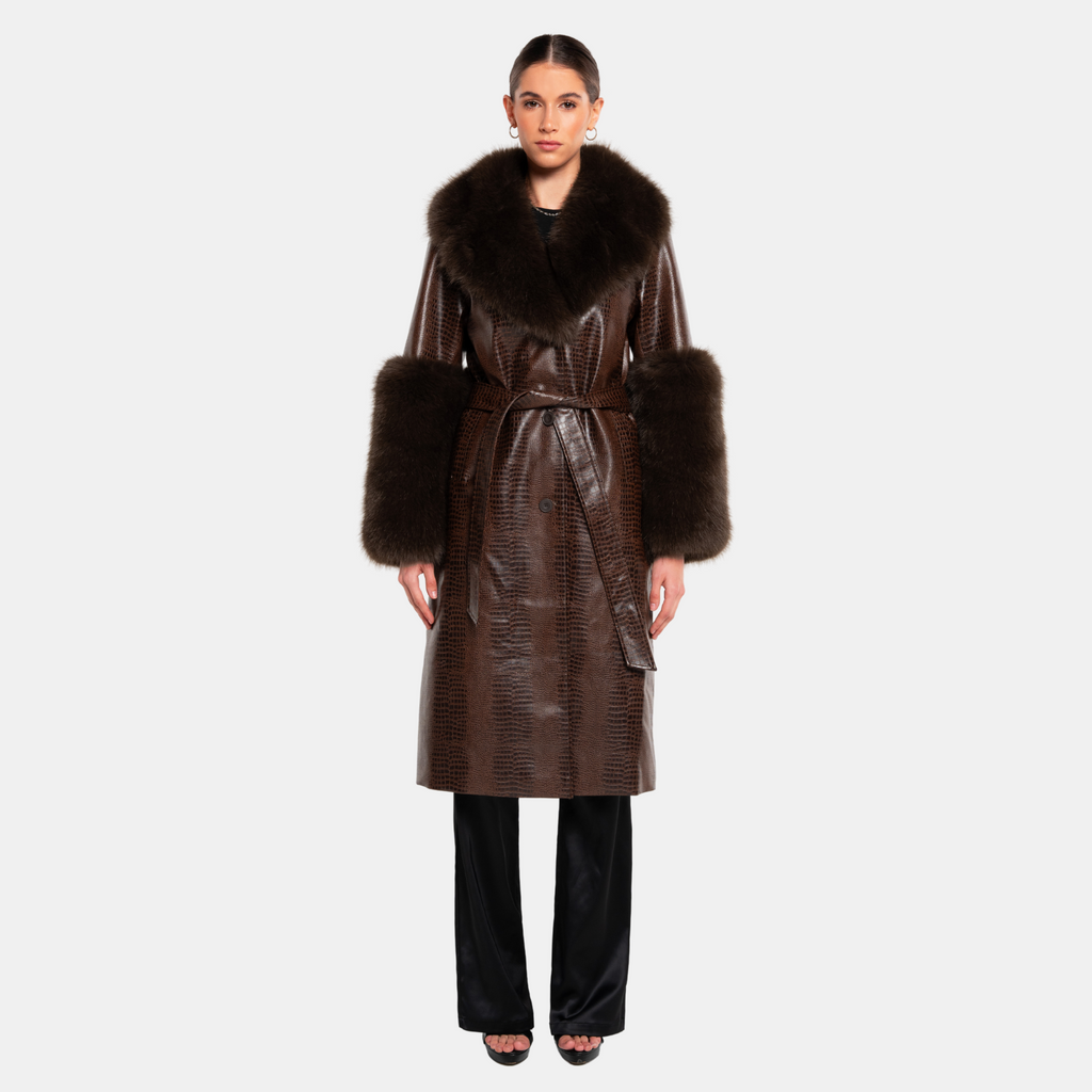 OW Collection ASTRID Coat Coat 185 - Brown