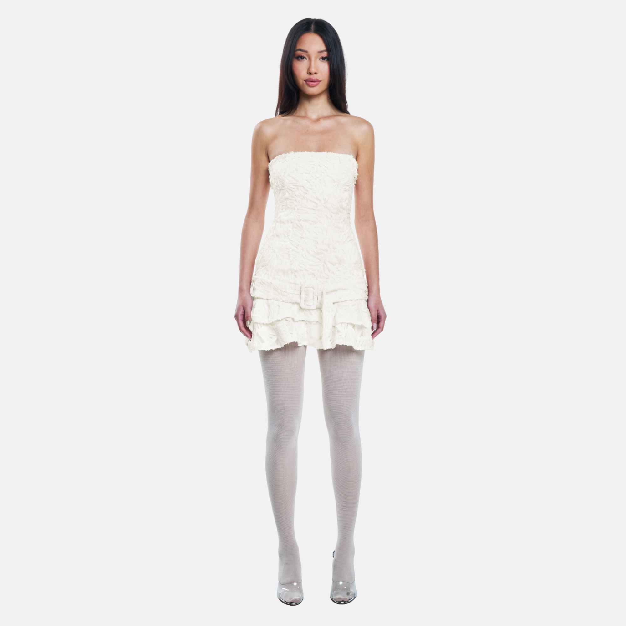 cassidy mini dress Solid & Striped The Cassidy Citrina Puckered Plaid Mini Dress