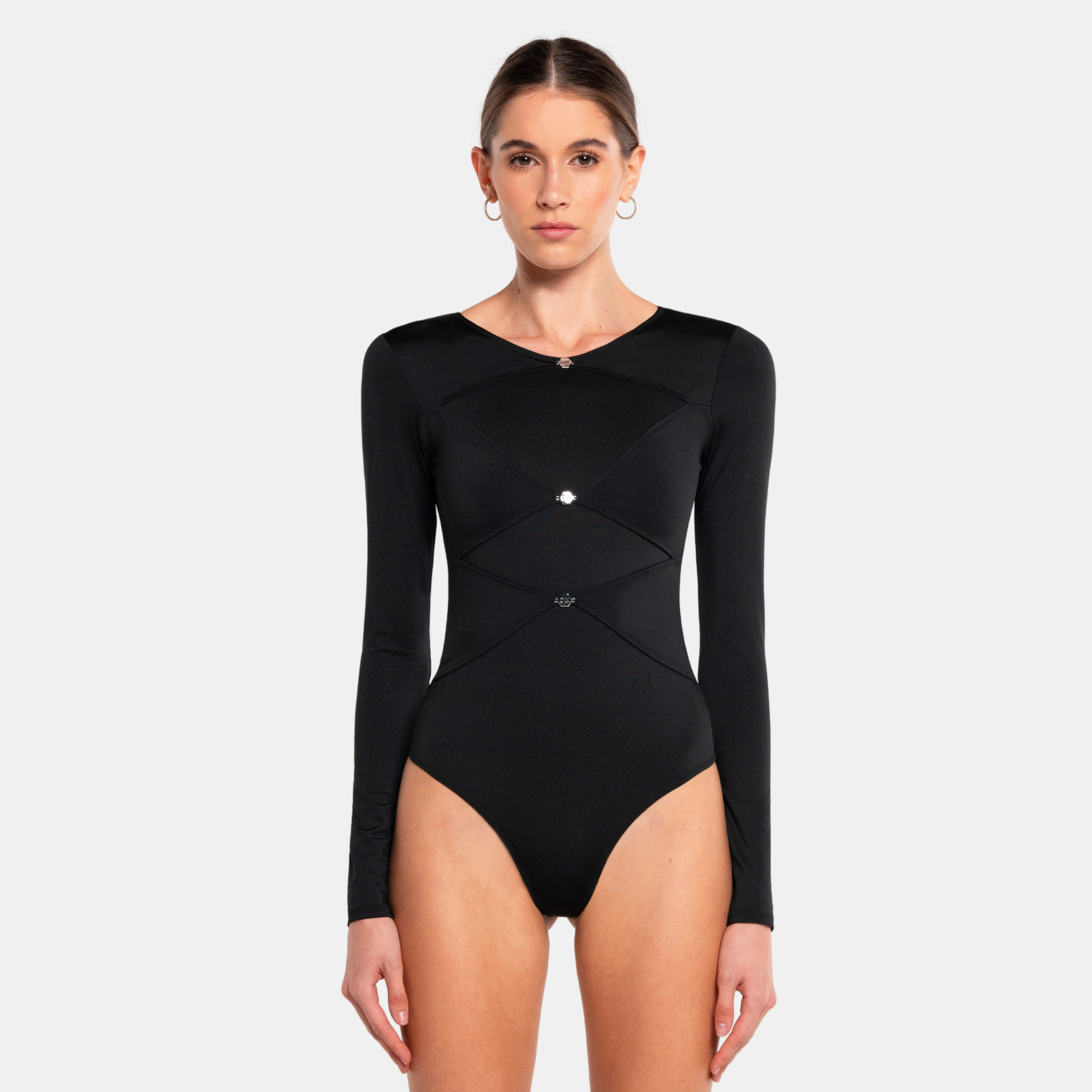 NUANYOYO COLORIVER Ice Silk Ion Sculpting Bodysuit with Snaps,COLORIVER Sculpting  Bodysuit,Shapewear Bodysuit for Women Tummy (Black,2XL) at  Women's  Clothing store
