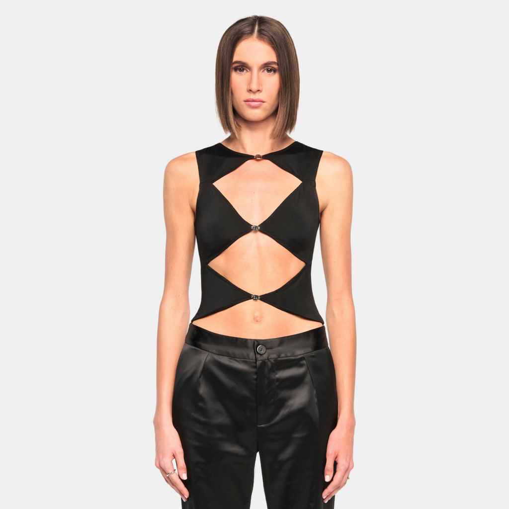 OW Collection CHIARA Top Top 121 - Black