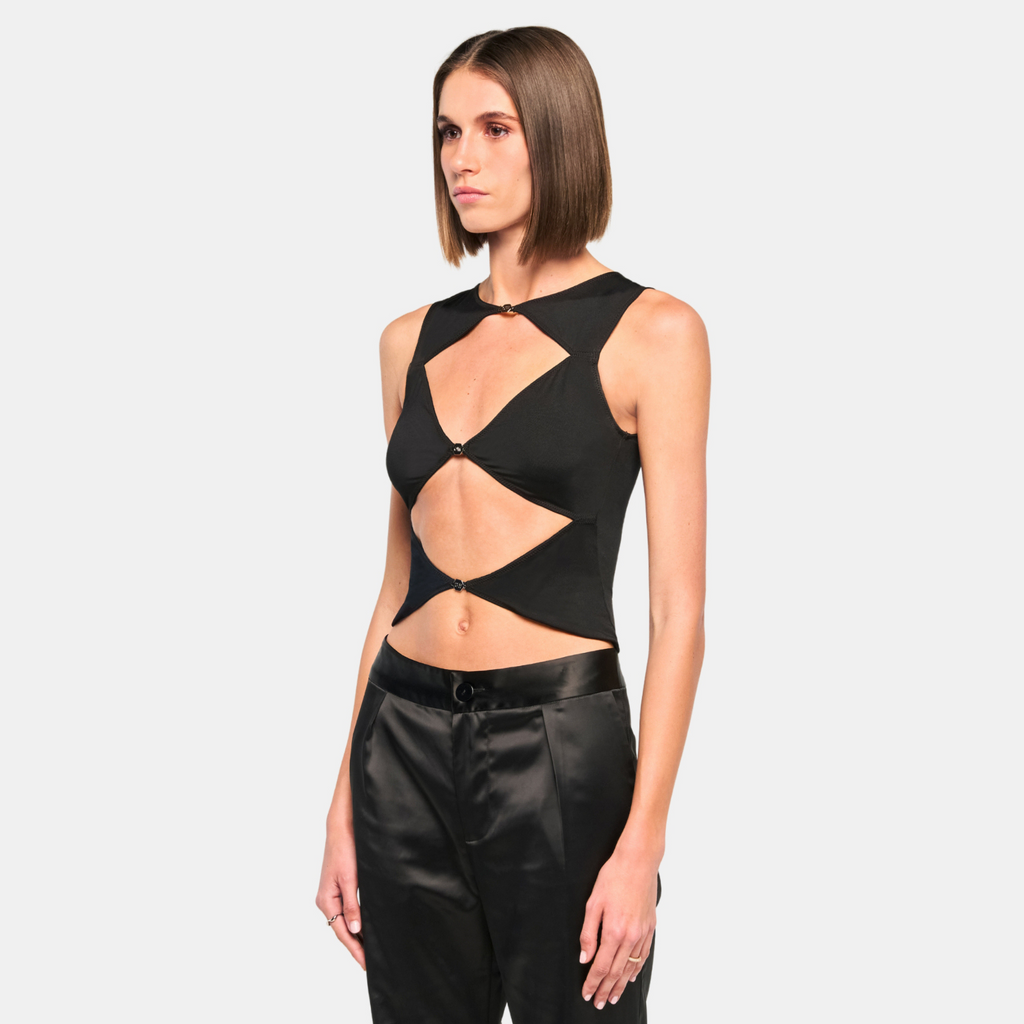 OW Collection CHIARA Top Top 121 - Black