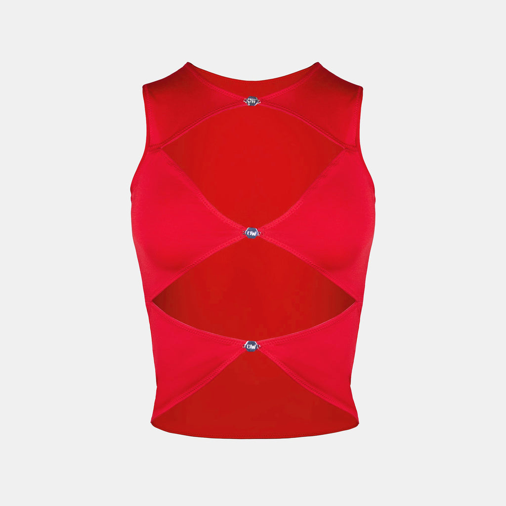 OW Collection CHIARA Top Top 171 - Deep Red