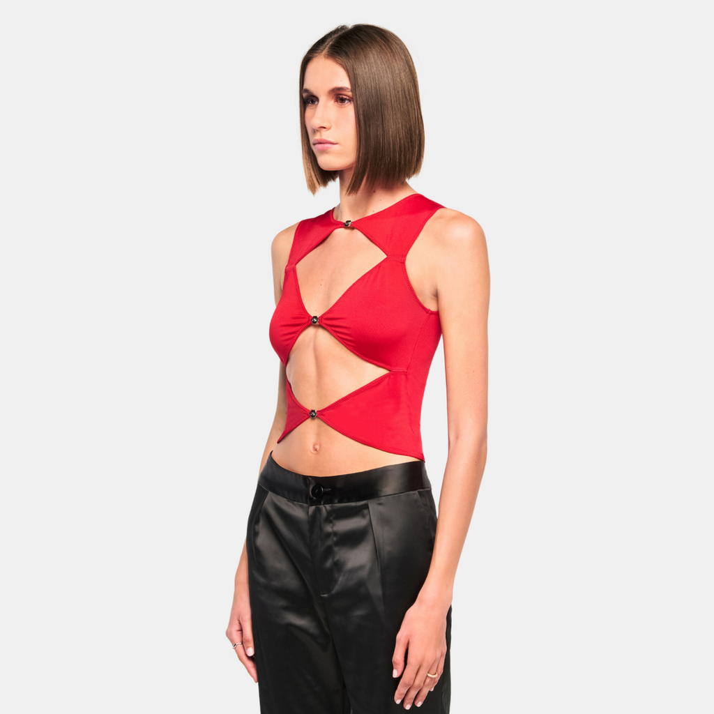 OW Collection CHIARA Top Top 171 - Deep Red