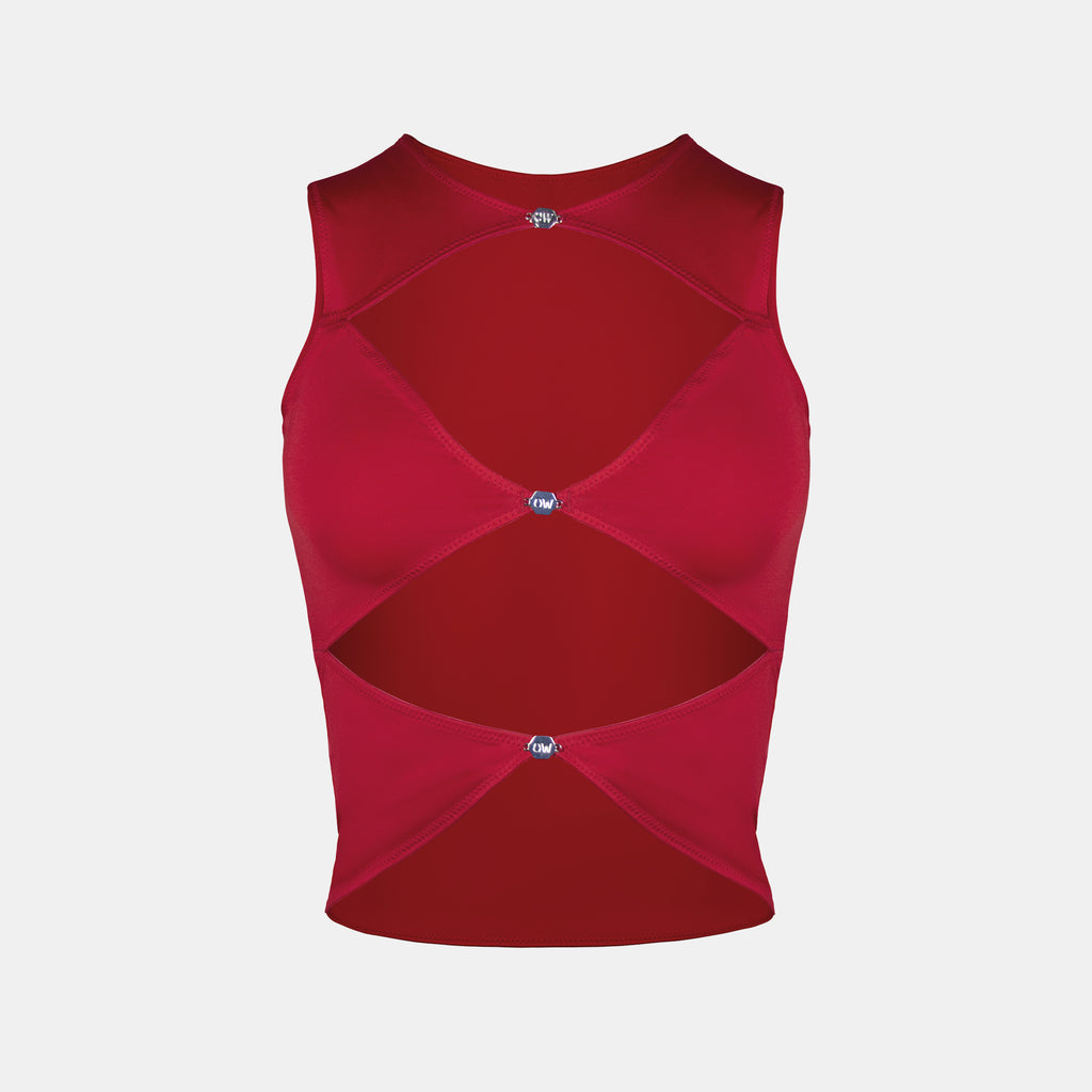 OW Collection CHIARA Top Top 171 - Deep Red