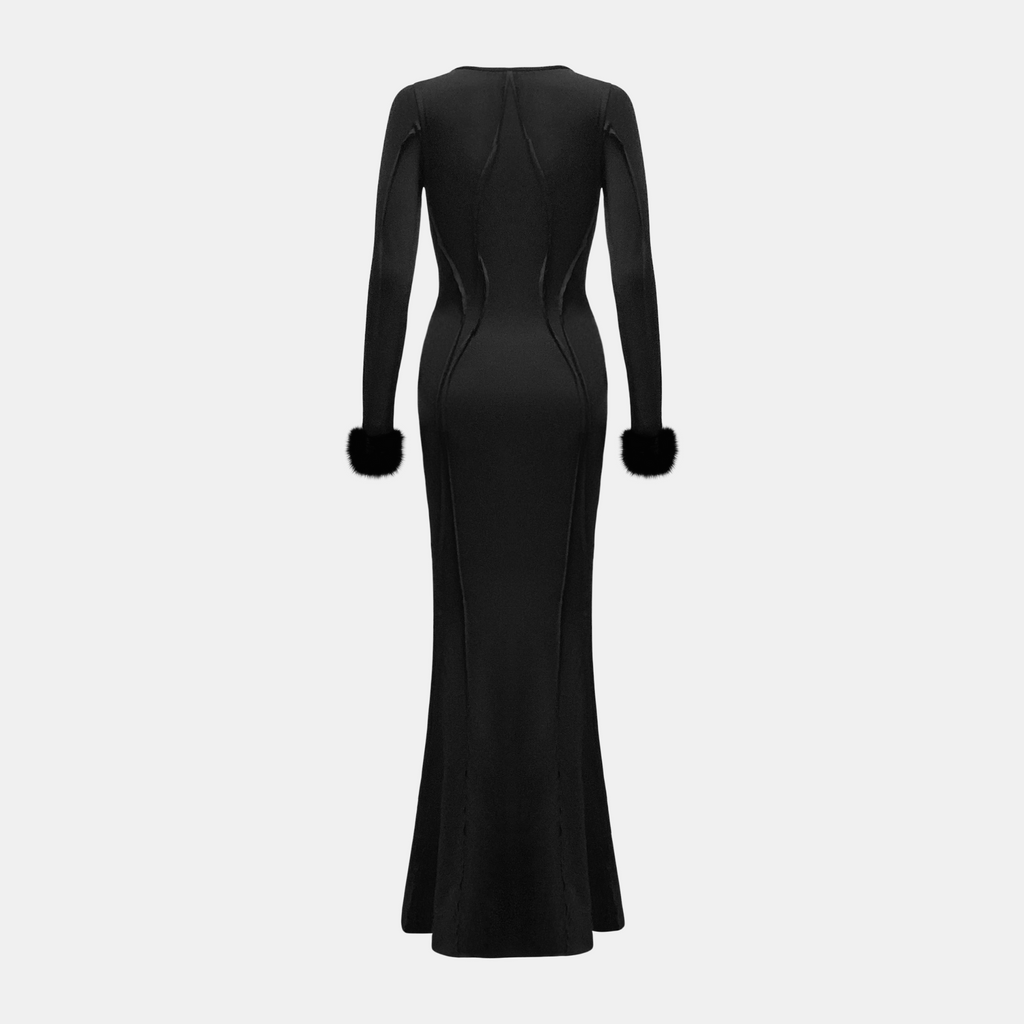 OW Collection CIARA Maxi Dress Dress 121 - Black