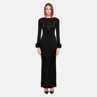 OW Collection CIARA Maxi Dress Dress 121 - Black