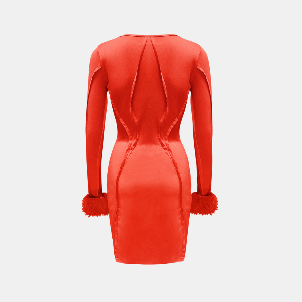 OW Collection CIARA Mini Dress Dress 022 - Red