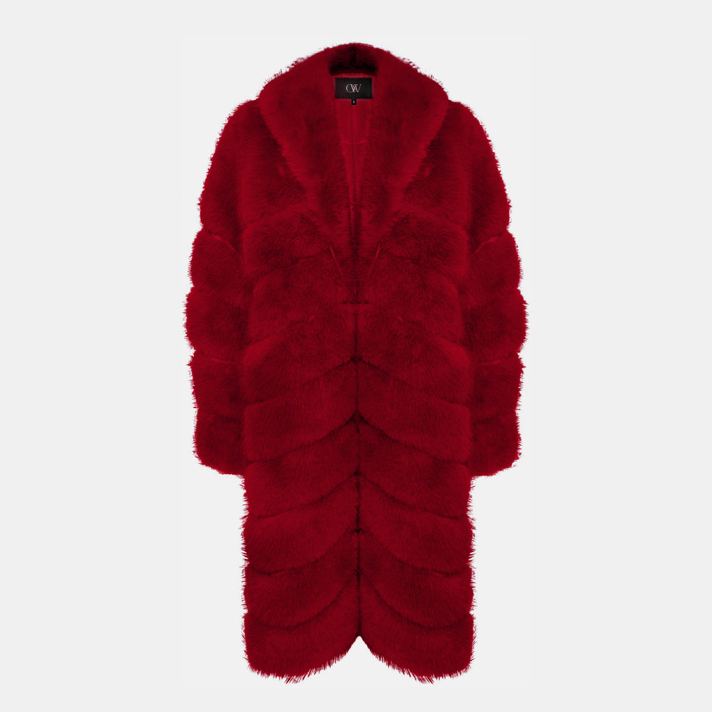 OW Collection COPENHAGEN Coat Coat 216 - Cherry Red