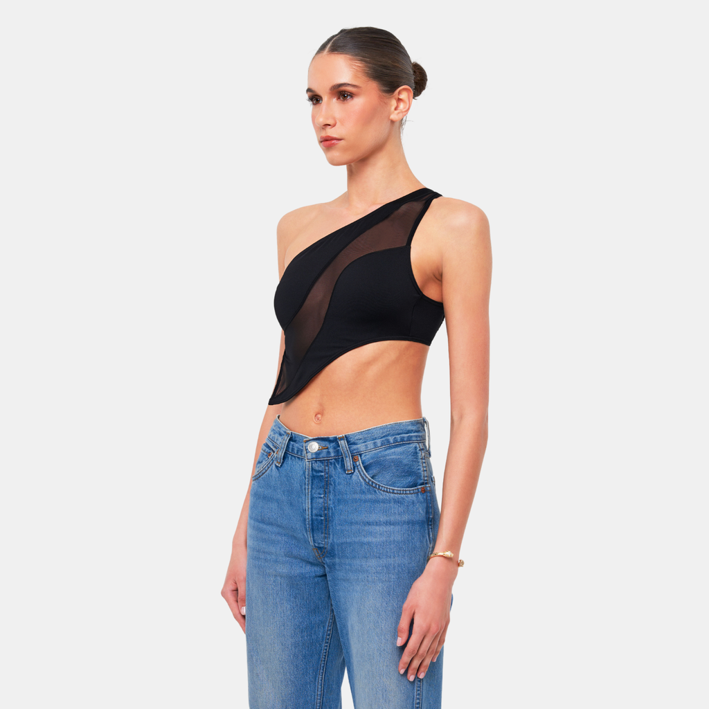 OW Collection CURVE Top Top 121 - Black