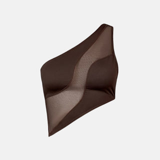 OW Collection CURVE Top Top 166 - Chocolate Brown