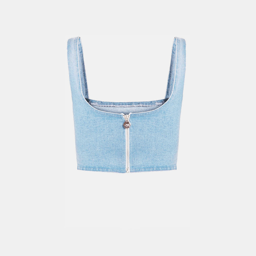 OW Collection DEMI Top Top 019 - Denim Blue