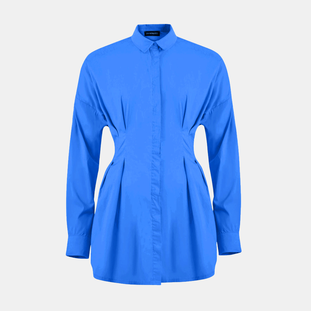 OW Collection ELLA Shirt Dress Dress 199 - Elemental Blue