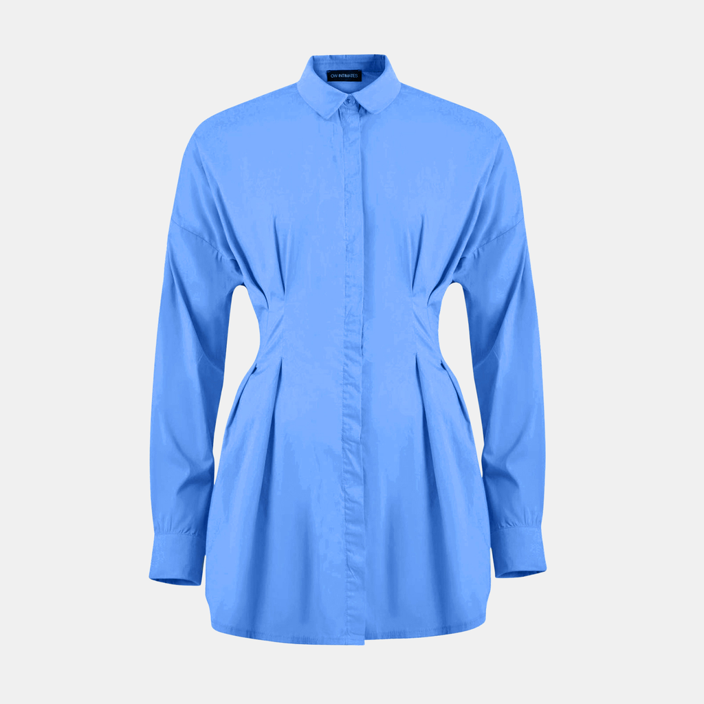 OW Collection ELLA Shirt Dress Dress 199 - Elemental Blue