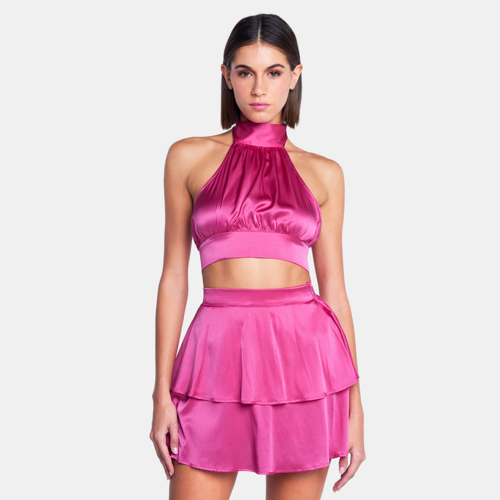 OW Collection ELOISE Halter Top Top 021 - Pink Dreams