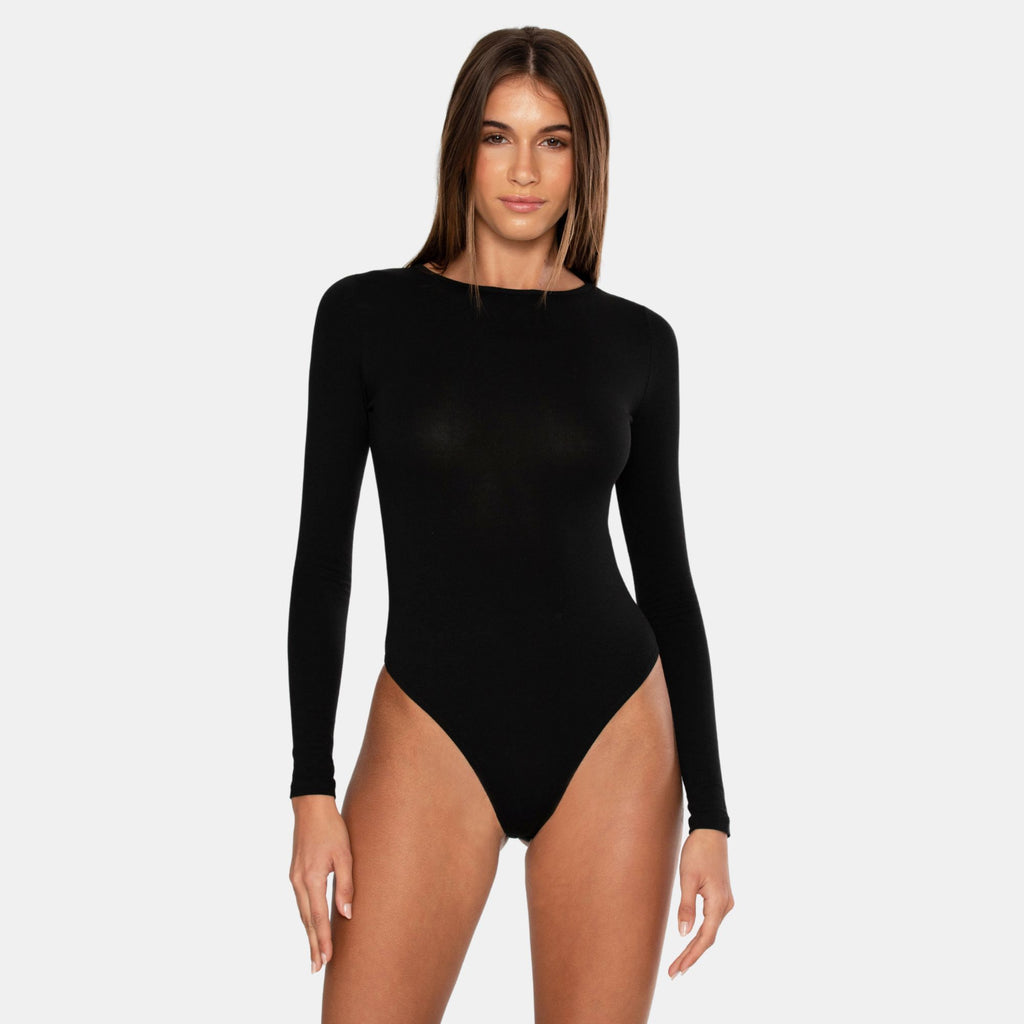 OW Collection ERLA Bodysuit Bodysuit 002 - Black Caviar