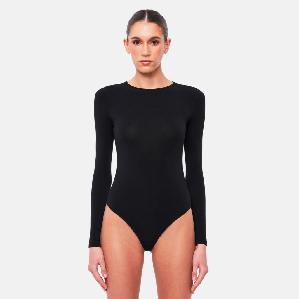 OW Collection ERLA Bodysuit Bodysuit 002 - Black Caviar