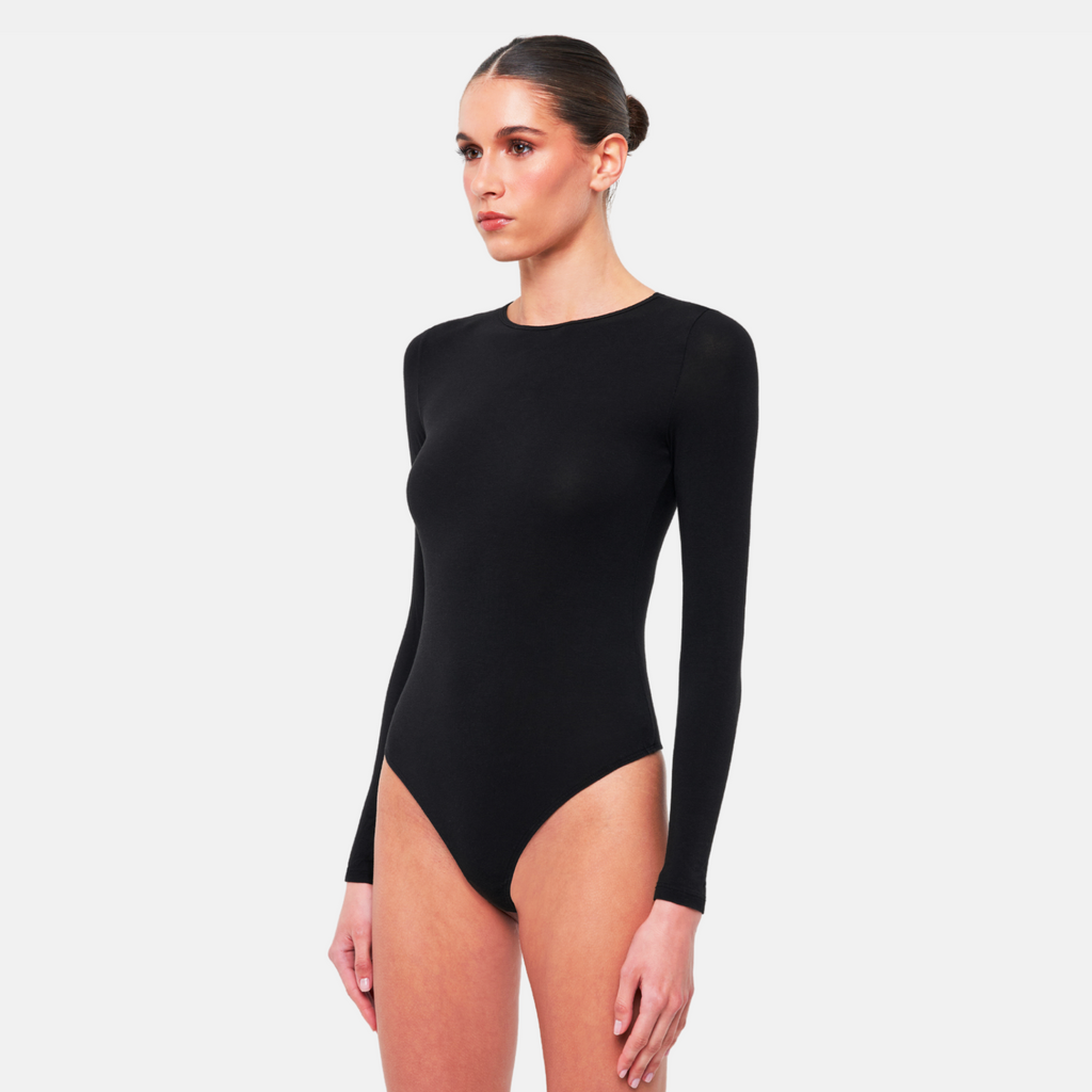 OW Collection ERLA Bodysuit Bodysuit 002 - Black Caviar