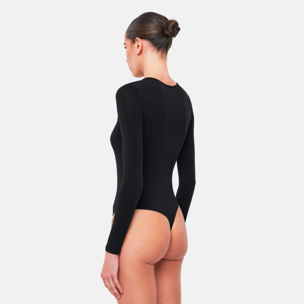 OW Collection ERLA Bodysuit Bodysuit 002 - Black Caviar