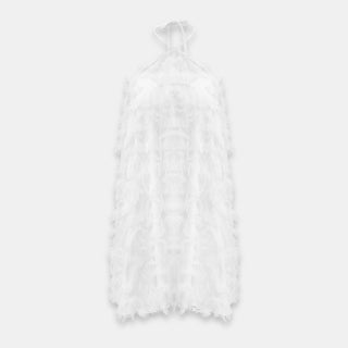 OW Collection FRANKIE Fringe Dress Dress 059 - OW White