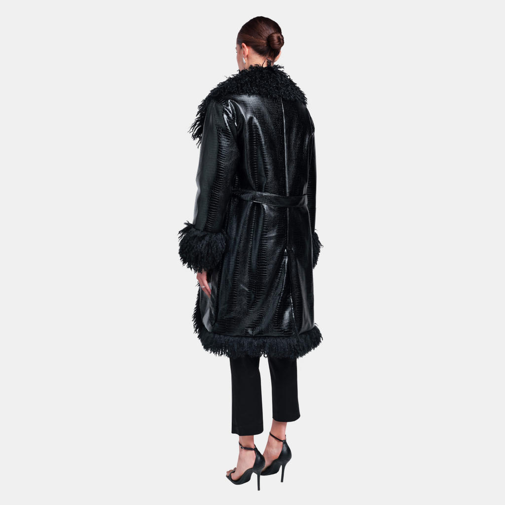 OW Collection FREYA Coat Coat 002 - Black Caviar