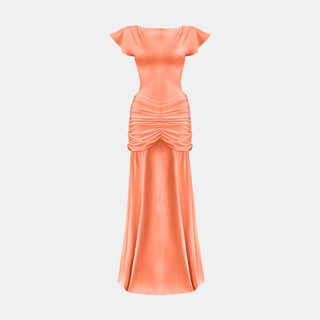 OW Collection GAIA Maxi Dress Dress 241 - Coral Orange