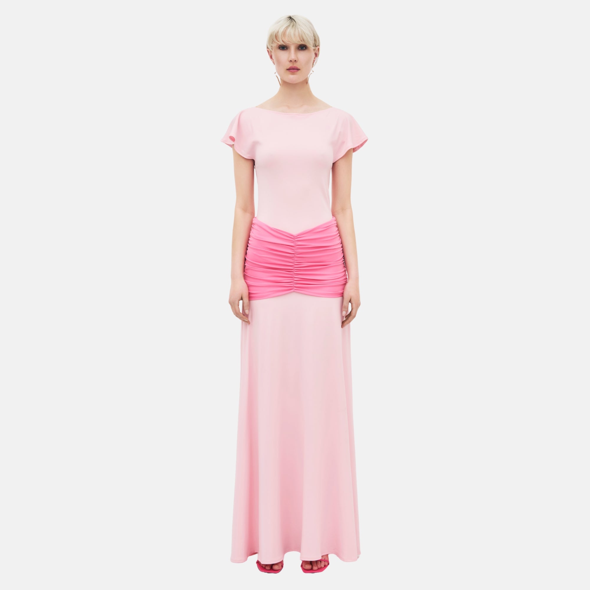 GAIA Maxi Dress | Light Pink Wedding Guest Dress | OW Collection GAIA Maxi Dress | Light Pink Wedding Guest Dress | OW Collection