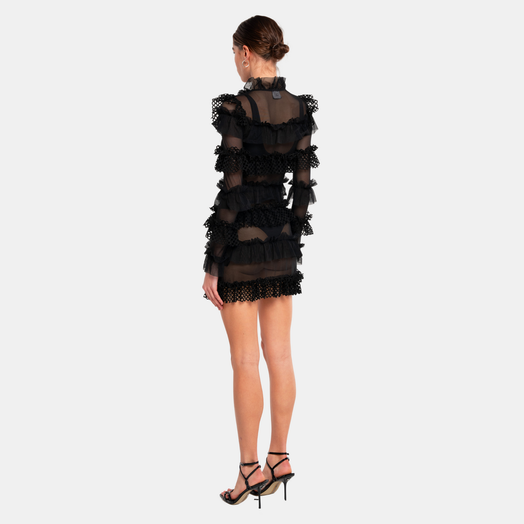 OW Collection GRACE Dress Dress 002 - Black Caviar
