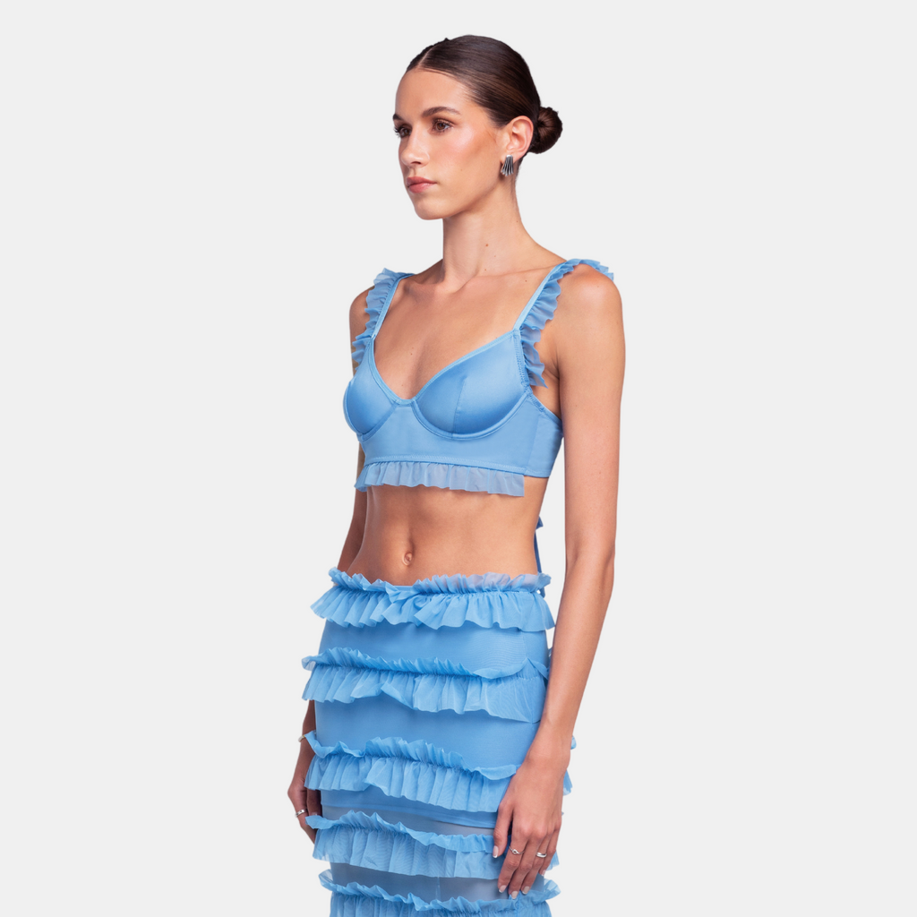 OW Collection GRACIE Bustier Top Top 209 - Baby Blue