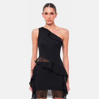 OW Collection HARPER Asymmetric Top Top 002 - Black Caviar