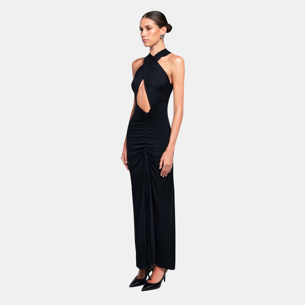 OW Collection ISA Maxi Dress Dress 121 - Black