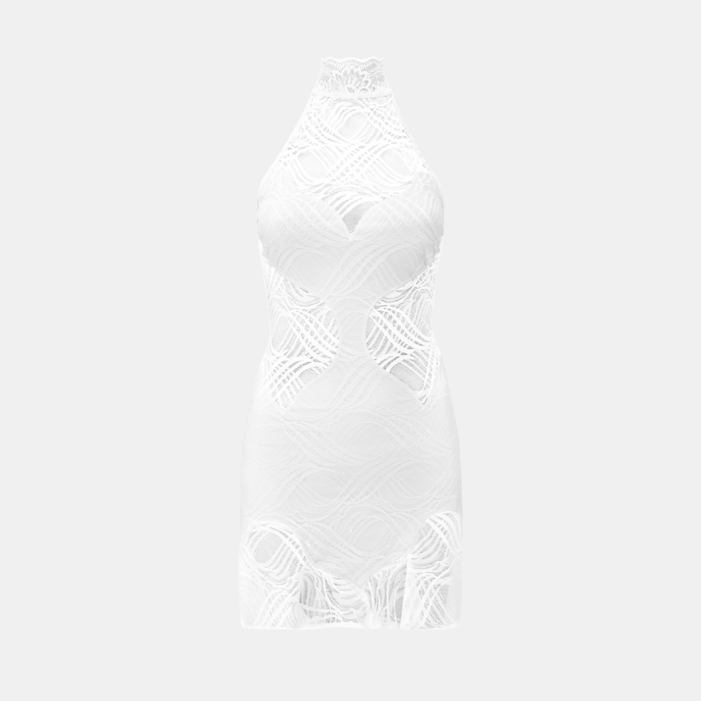 OW Collection JOISE Mini Dress Dress 001 - White