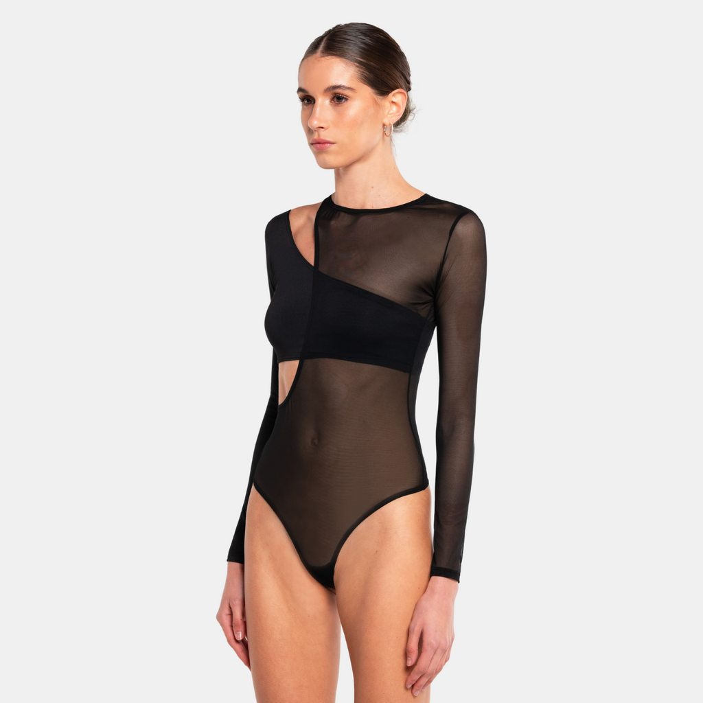 OW Collection KARI Bodysuit (2-piece) Bodysuit 002 - Black Caviar