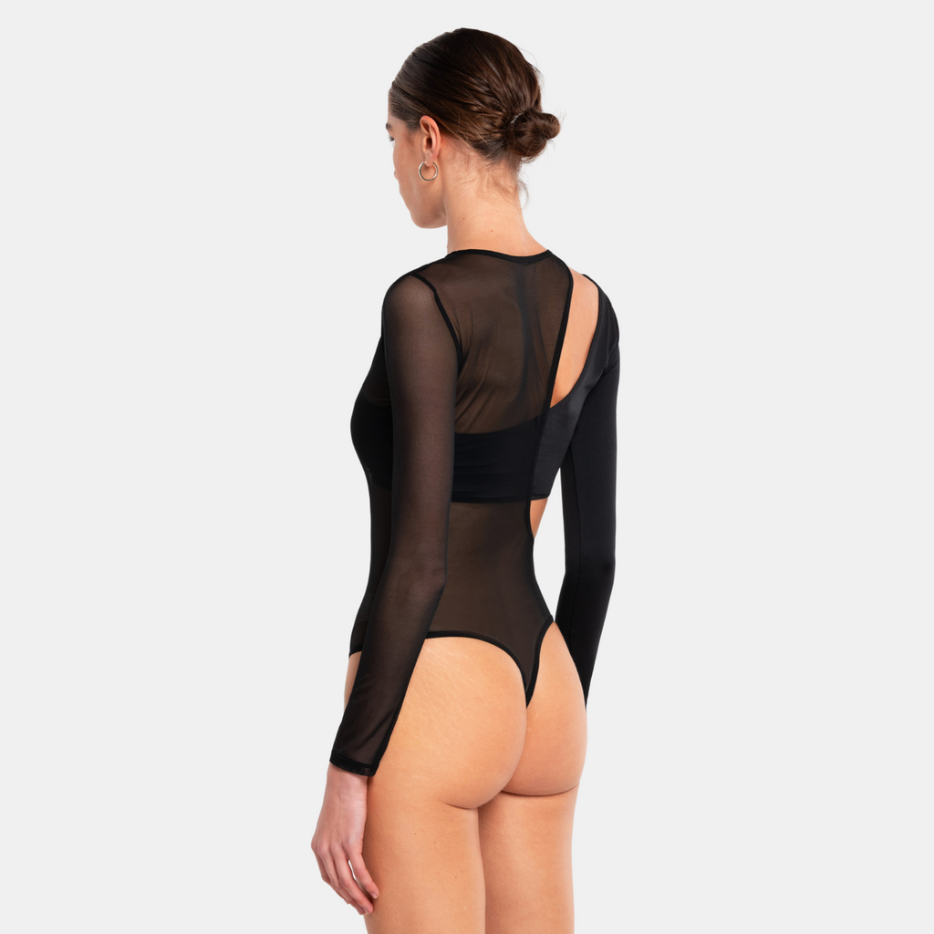 OW Collection KARI Bodysuit (2-piece) Bodysuit 002 - Black Caviar