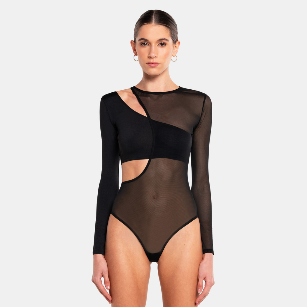 OW Collection KARI Bodysuit (2-piece) Bodysuit 002 - Black Caviar