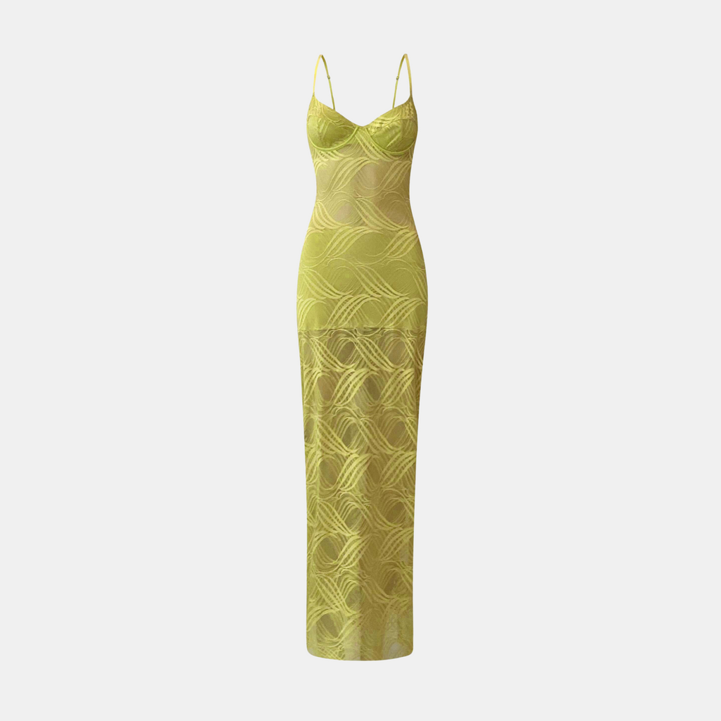 OW Collection KAYLA Maxi Dress Dress 052 - Lime Green