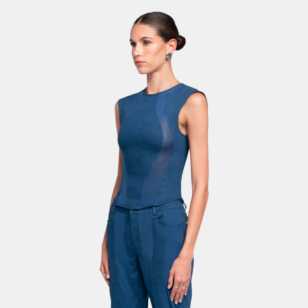 OW Collection KENNA Top Top 026 - Blue