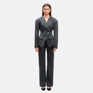 OW Collection LANI Suit Pants Pants 250 - Grey Stripe