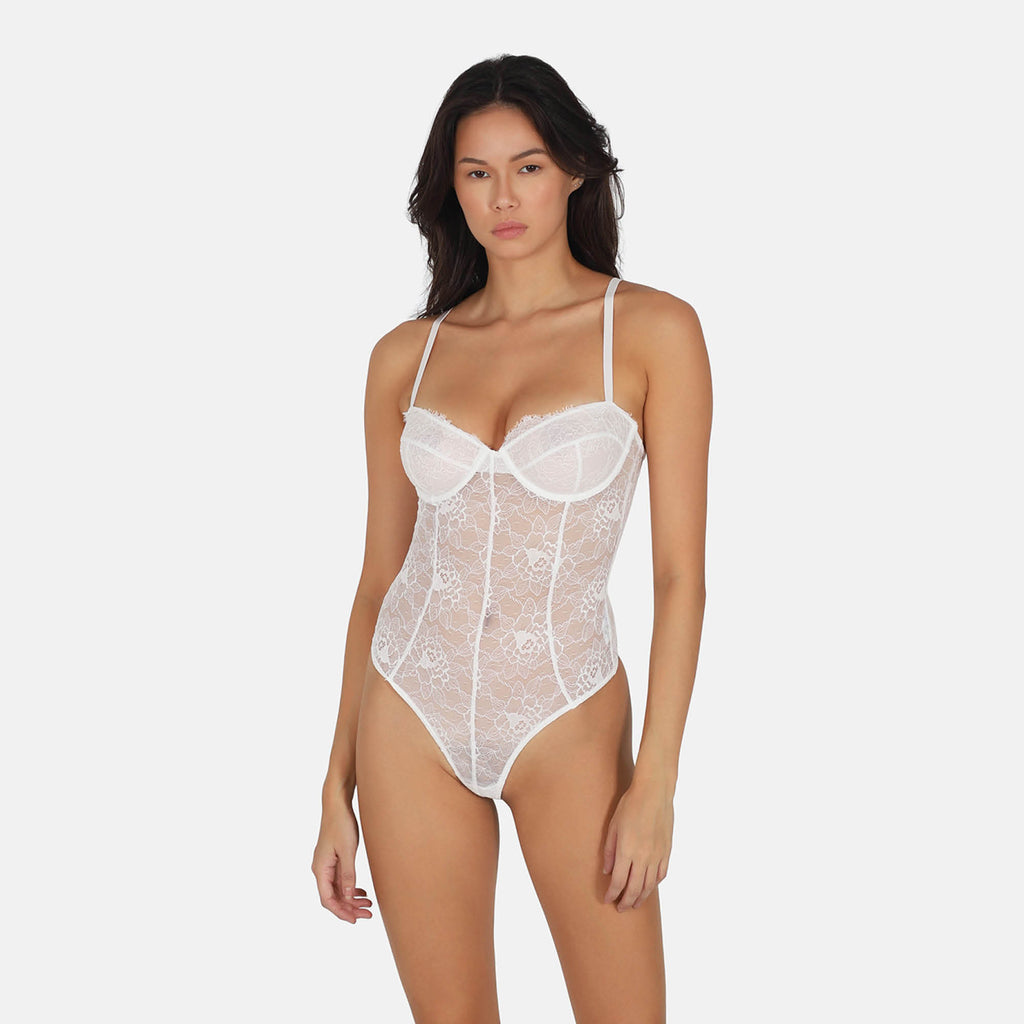 OW Collection LAYCE Bodysuit Bodysuit 001 - White